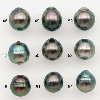 8-9mm Tahitian Pearl Natural Color with High Luster, Loose Undrilled for Jewelry Making, SKU # 3186TH