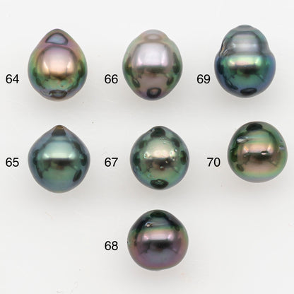 8-9mm Tahitian Pearl Natural Color with High Luster, Loose Undrilled for Jewelry Making, SKU # 3186TH