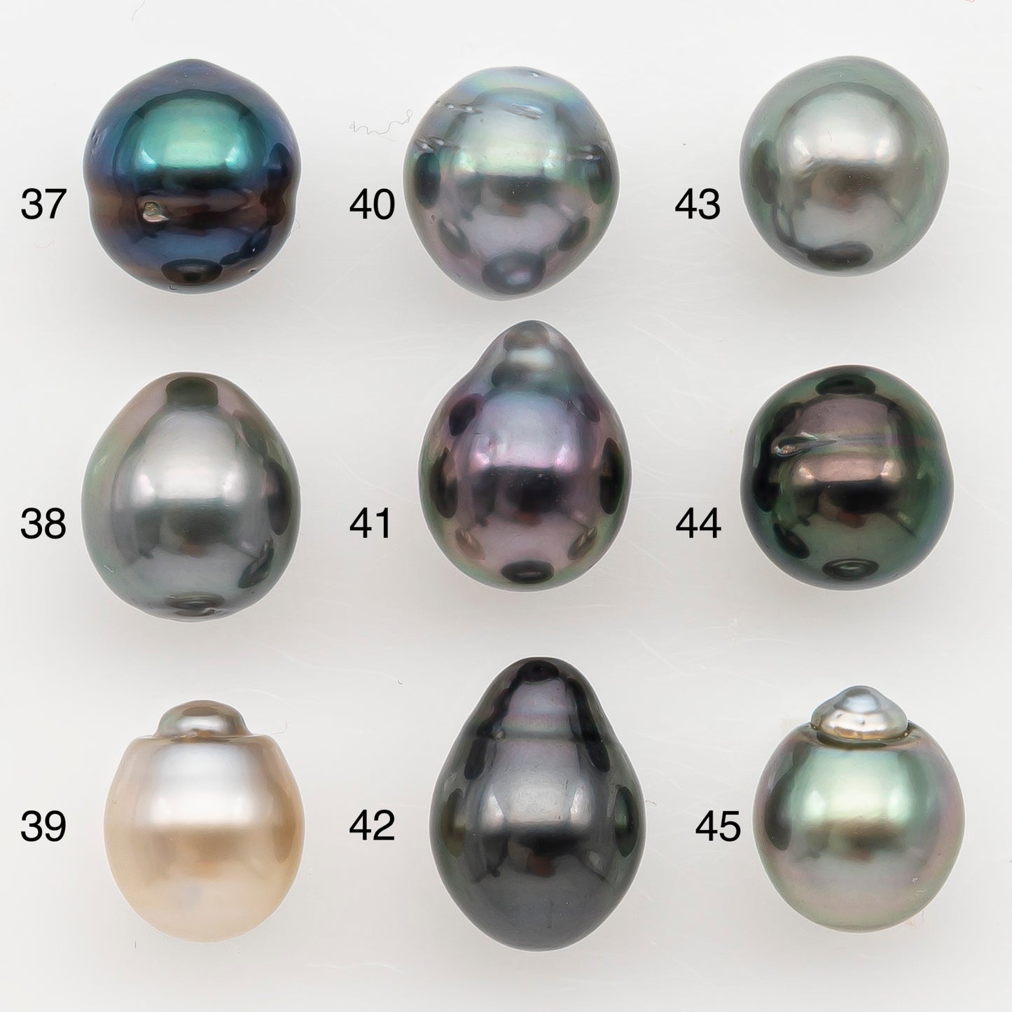 8-9mm Tahitian Pearl Natural Color with High Luster, Loose Undrilled for Jewelry Making, SKU # 3187TH