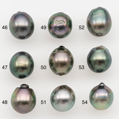 8-9mm Tahitian Pearl Natural Color with High Luster, Loose Undrilled for Jewelry Making, SKU # 3187TH