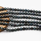 8-9mm Round Tahitian Pearl in Full Strand with Natural Color and High Luster, For Jewelry Making with Blemishes, SKU #2068TH