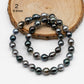 8-11mm Tahitian Pearl in Full Strand with All Natural Color with High Luster for Jewelry Making, SKU# 2069TH