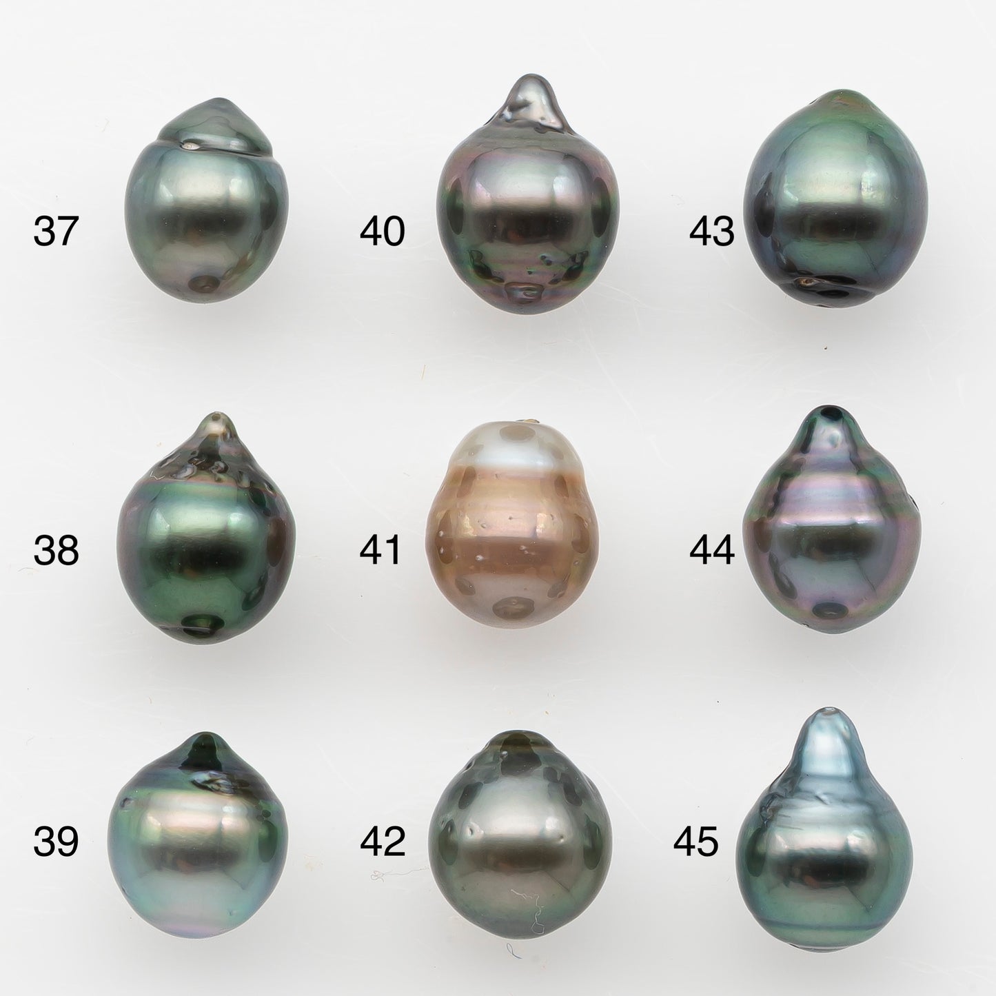 8-9mm Tahitian Pearl, Loose Undrilled with High Luster and Blemishes for Jewelry Making, SKU # 2980TH