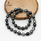 8-11mm Tahitian Pearl in Full Strand with All Natural Color with High Luster for Jewelry Making, SKU# 2069TH