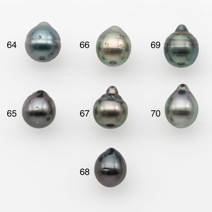 8-9mm Tahitian Pearl, Loose Undrilled with High Luster and Blemishes for Jewelry Making, SKU # 2980TH
