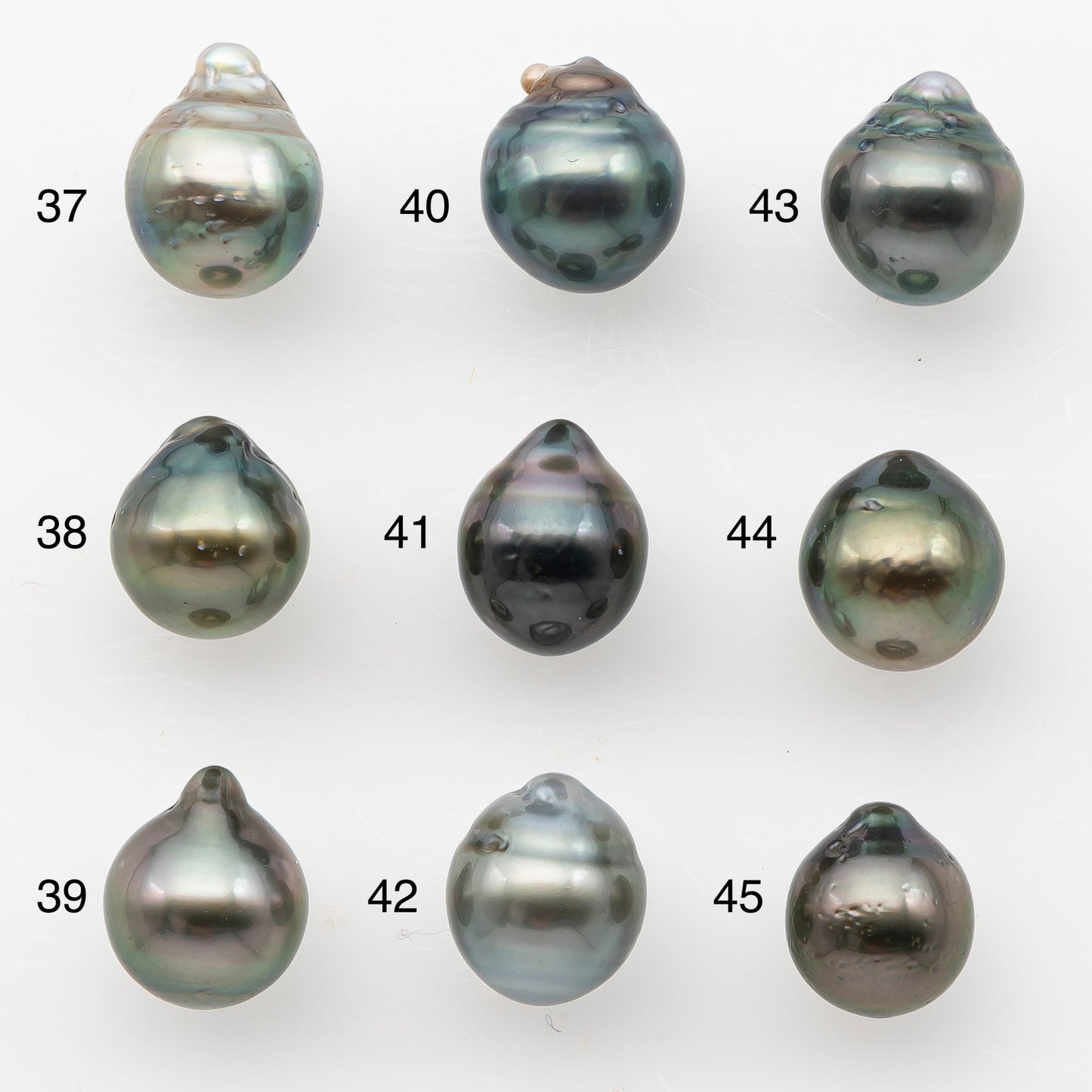 8-9mm Tahitian Pearl, Loose Undrilled with High Luster and Blemishes for Jewelry Making, SKU # 2981TH