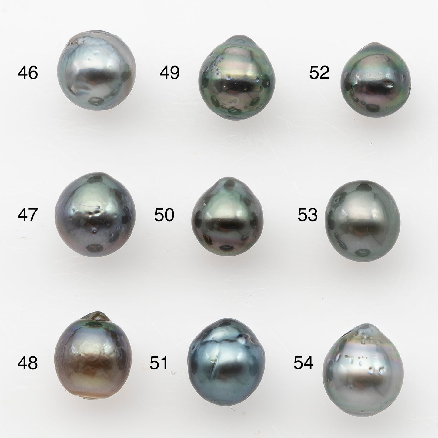 8-9mm Tahitian Pearl, Loose Undrilled with High Luster and Blemishes for Jewelry Making, SKU # 2981TH
