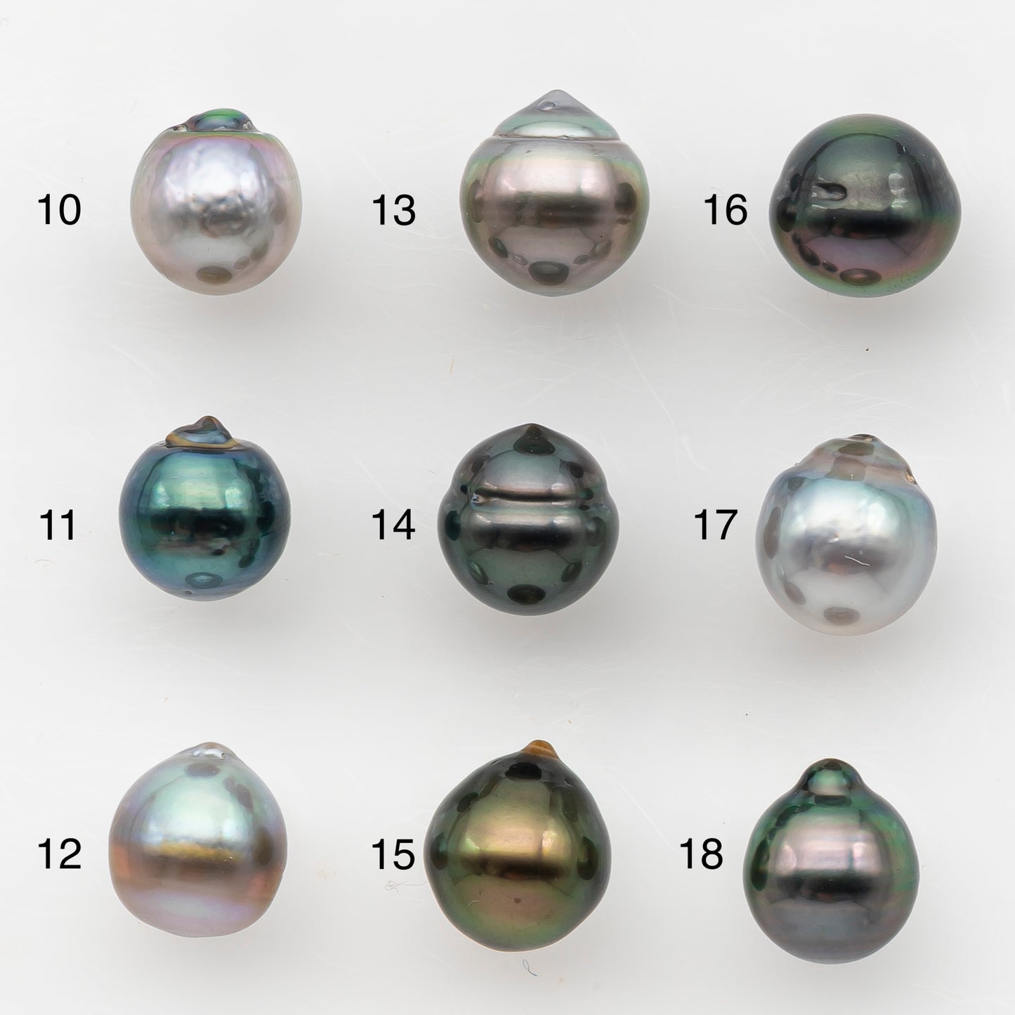8-9mm Tahitian Pearl, Loose Undrilled with High Luster and Blemishes for Jewelry Making, SKU # 2982TH