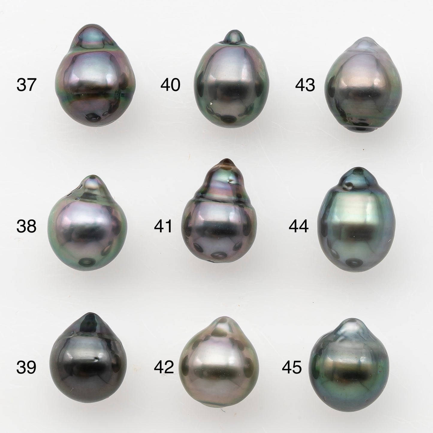 8-9mm Tahitian Pearl, Loose Undrilled with High Luster and Blemishes for Jewelry Making, SKU # 2982TH