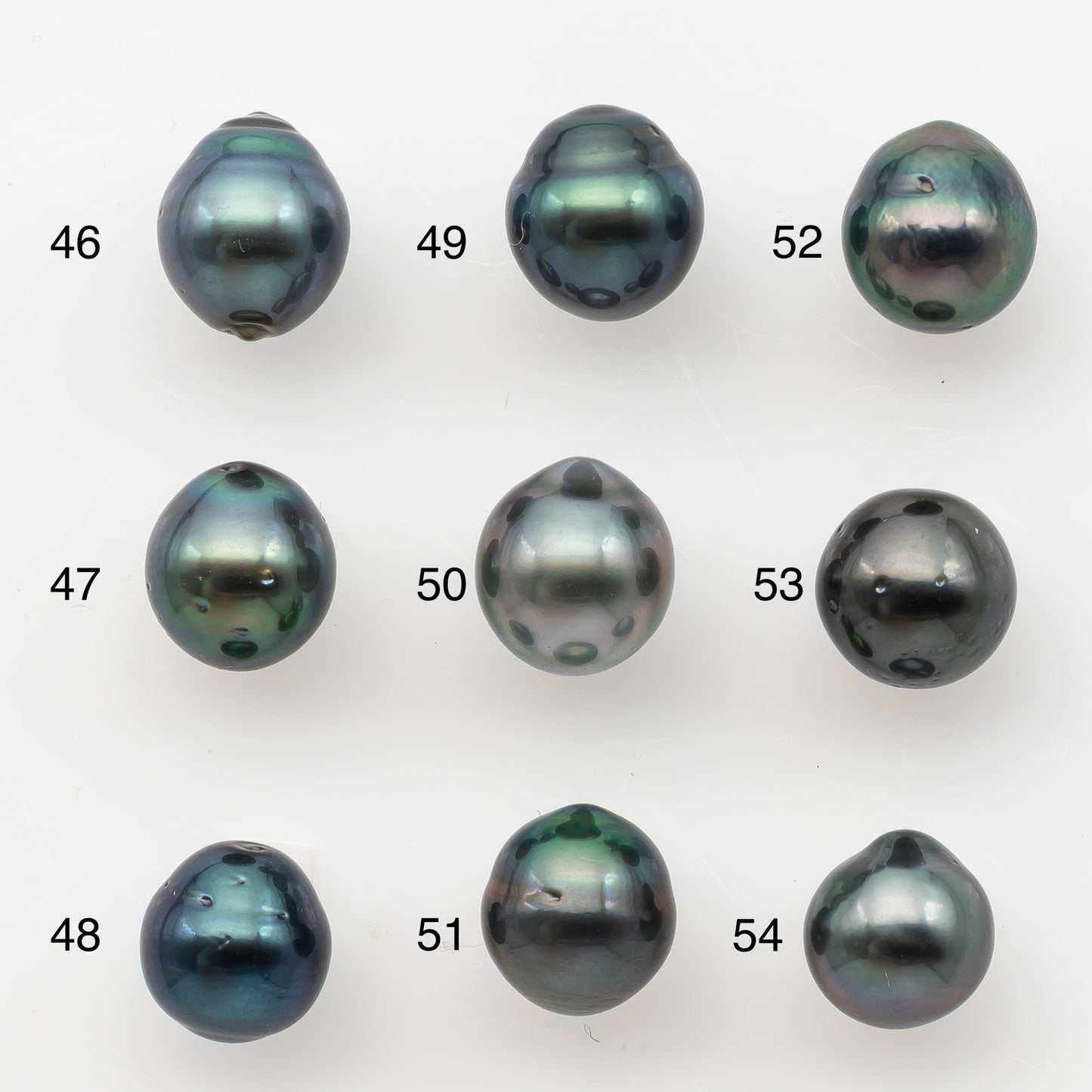 8-9mm Tahitian Pearl, Loose Undrilled with High Luster and Blemishes for Jewelry Making, SKU # 2982TH