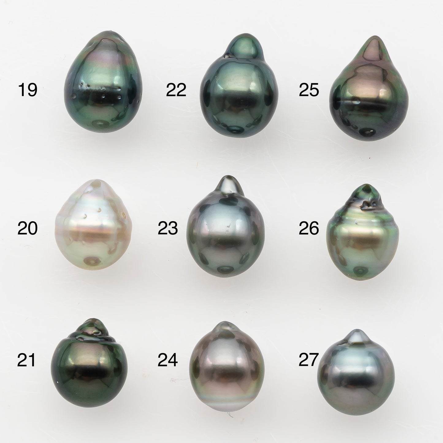 8-9mm Tahitian Pearl, Loose Undrilled with High Luster and Blemishes for Jewelry Making, SKU # 2983TH