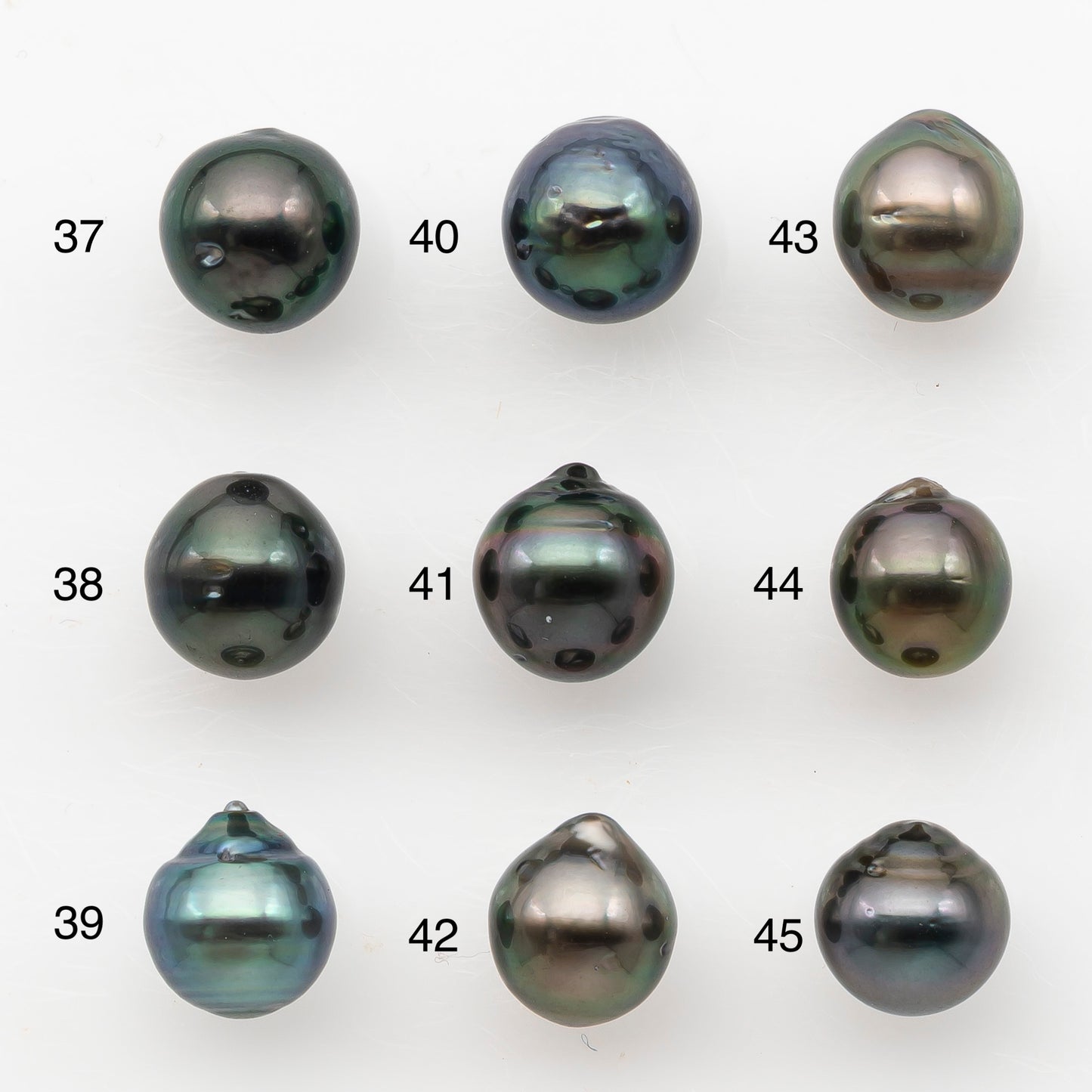 8-9mm Tahitian Pearl, Loose Undrilled with High Luster and Blemishes for Jewelry Making, SKU # 2983TH