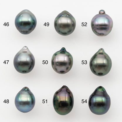 8-9mm Tahitian Pearl, Loose Undrilled with High Luster and Blemishes for Jewelry Making, SKU # 2983TH
