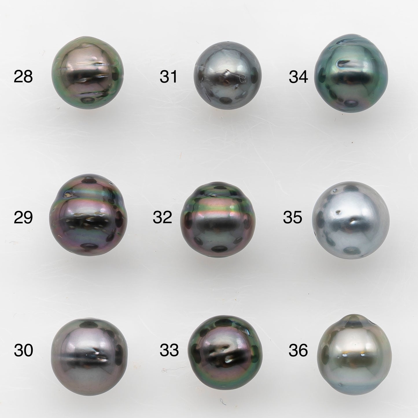 8-9mm Tahitian Pearl, Loose Undrilled with High Luster and Blemishes for Jewelry Making, SKU # 2984TH