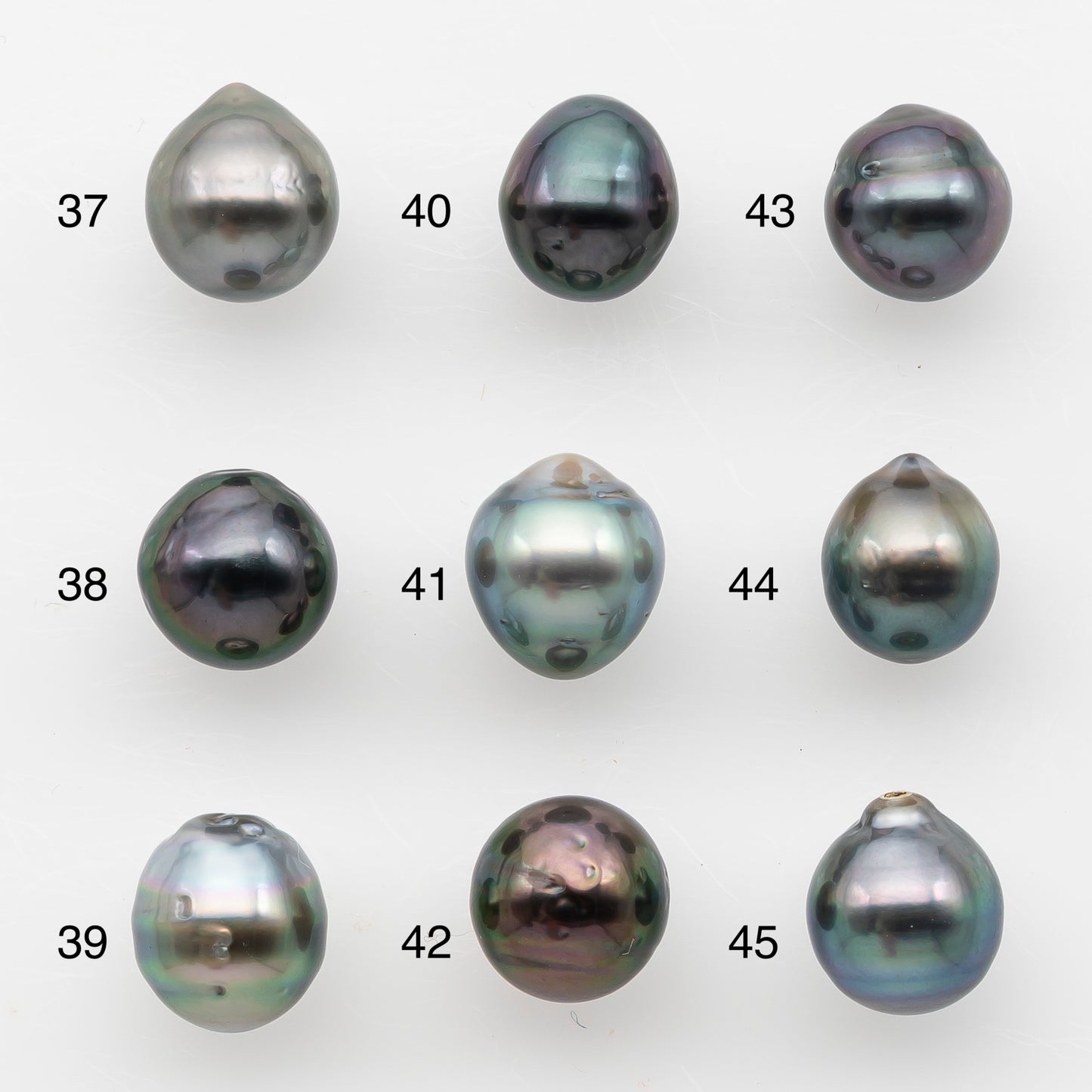 8-9mm Tahitian Pearl, Loose Undrilled with High Luster and Blemishes for Jewelry Making, SKU # 2984TH
