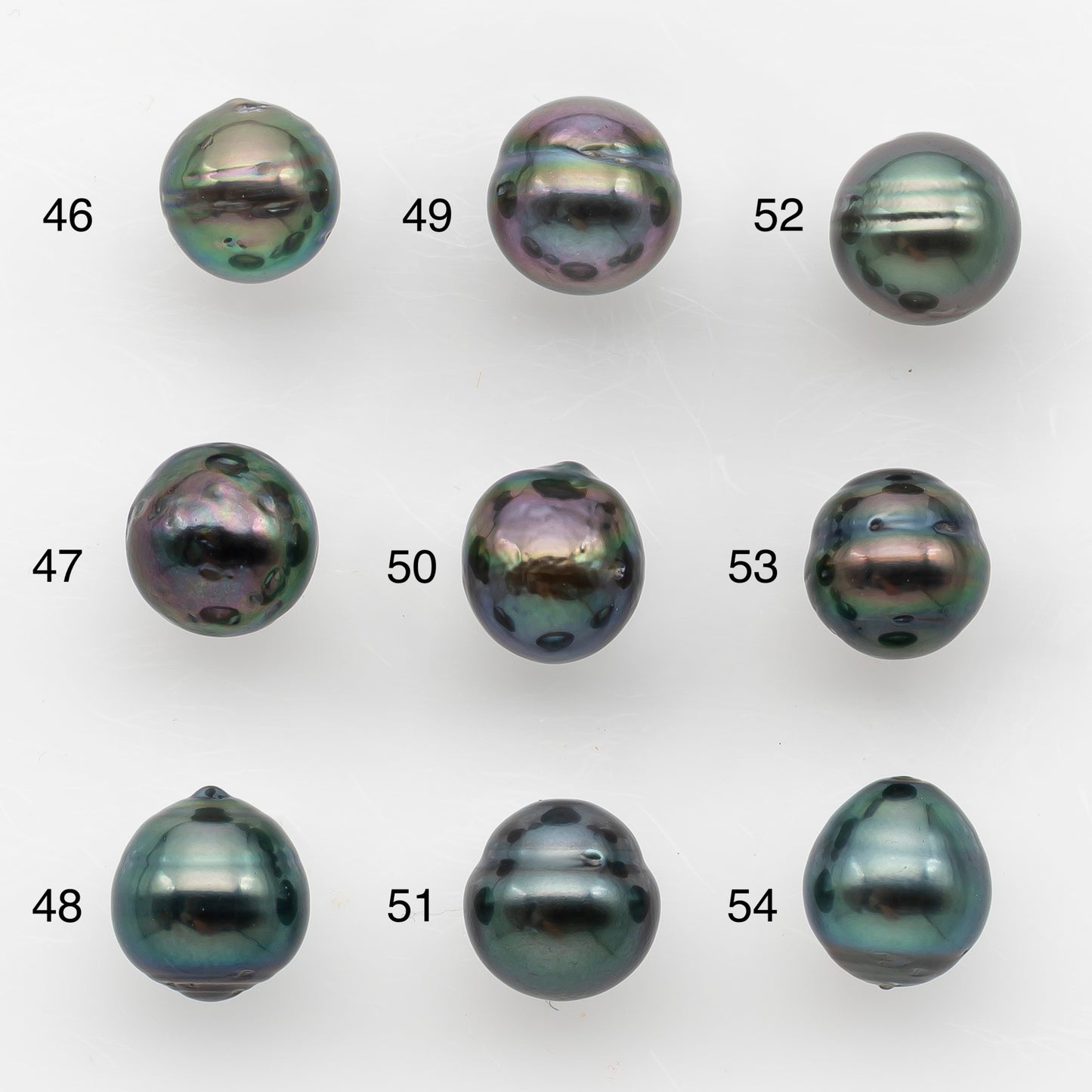 8-9mm Tahitian Pearl, Loose Undrilled with High Luster and Blemishes for Jewelry Making, SKU # 2984TH