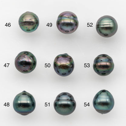 8-9mm Tahitian Pearl, Loose Undrilled with High Luster and Blemishes for Jewelry Making, SKU # 2984TH