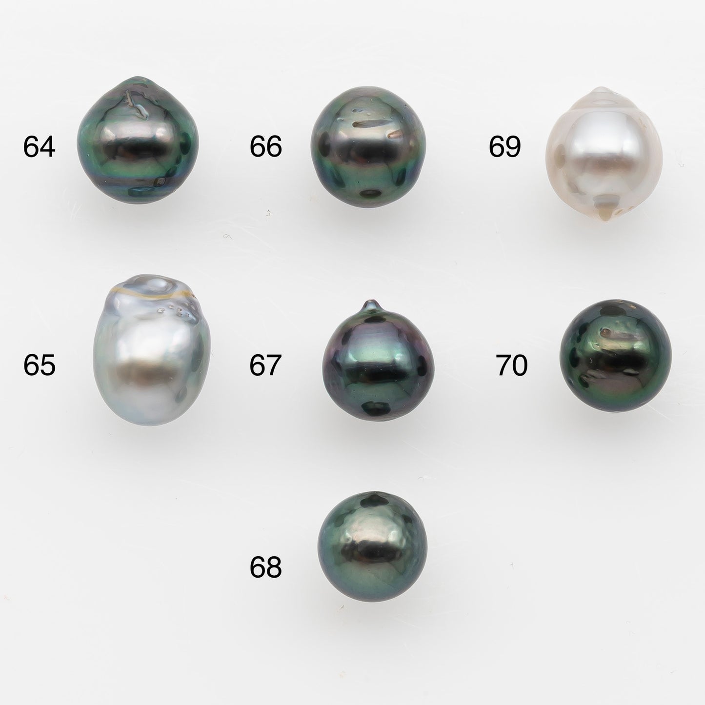 8-9mm Tahitian Pearl, Loose Undrilled with High Luster and Blemishes for Jewelry Making, SKU # 2984TH