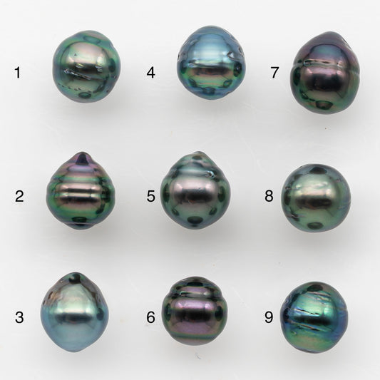 8-9mm Tahitian Pearl, Loose Undrilled with High Luster and Blemishes for Jewelry Making, SKU # 2985TH