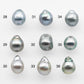 10-11mm Tahitian Pearl Drop with High Luster and Natural Color in Silver Blue, Loose Single Piece Undrilled, SKU # 2074TH