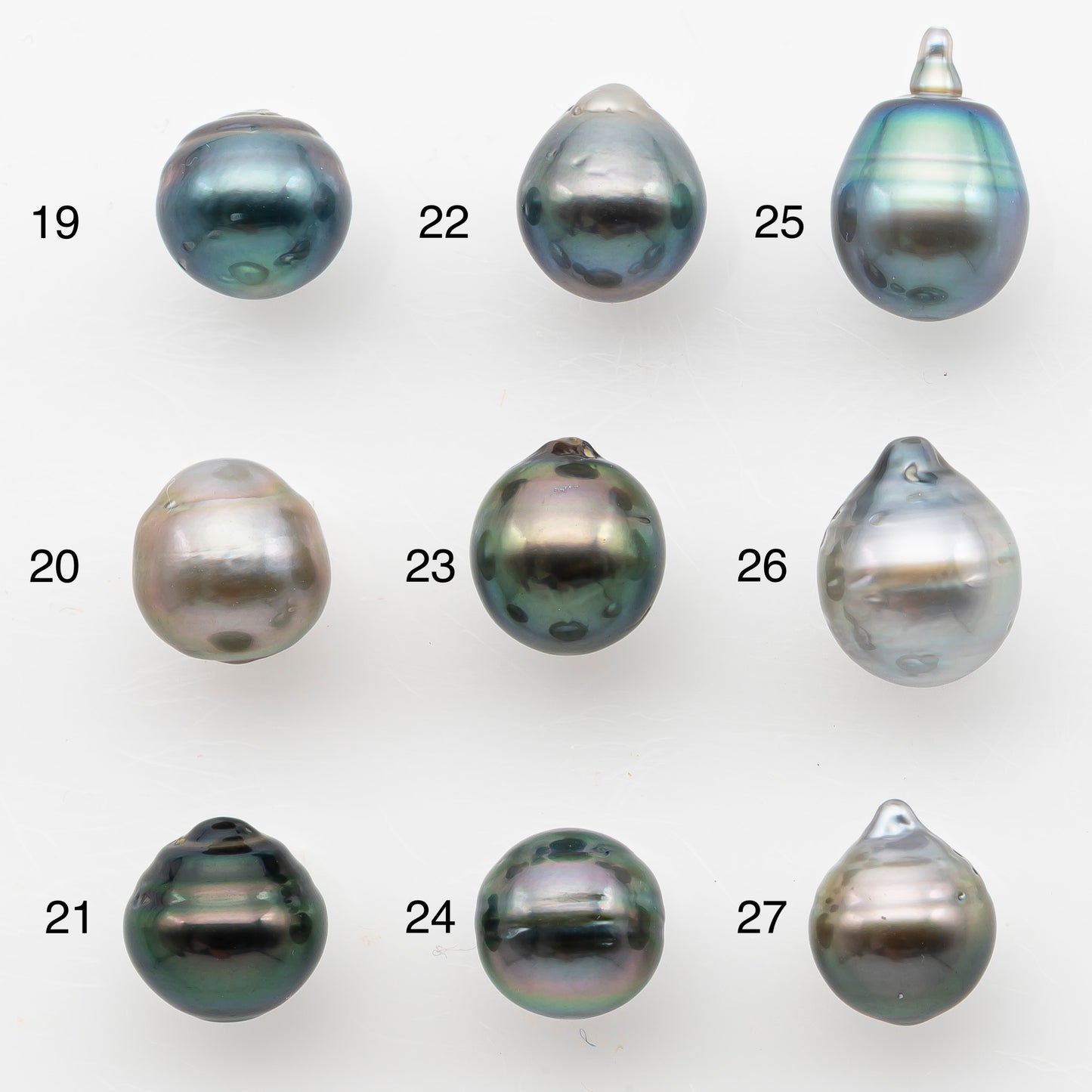 8-9mm Tahitian Pearl, Loose Undrilled with High Luster and Blemishes for Jewelry Making, SKU # 2985TH