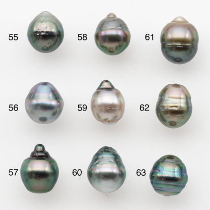 8-9mm Tahitian Pearl, Loose Undrilled with High Luster and Blemishes for Jewelry Making, SKU # 2985TH