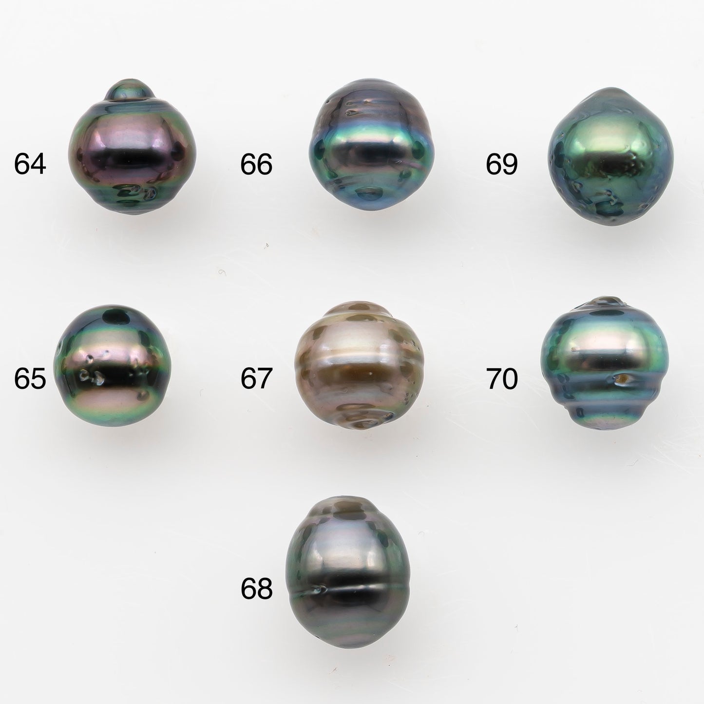 8-9mm Tahitian Pearl, Loose Undrilled with High Luster and Blemishes for Jewelry Making, SKU # 2985TH