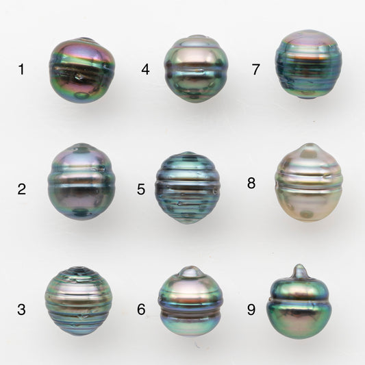 8-9mm Tahitian Pearl, Loose Undrilled with High Luster and Blemishes for Jewelry Making, SKU # 2986TH