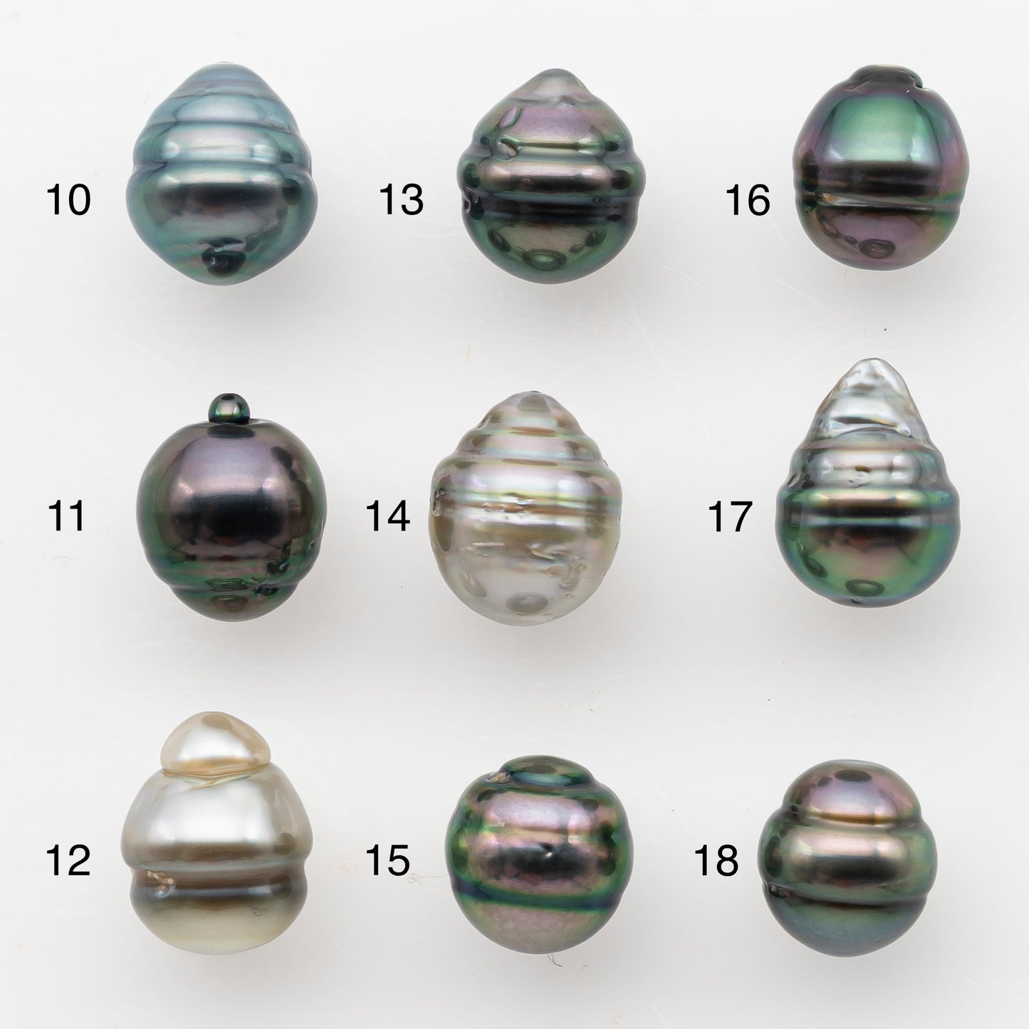 8-9mm Tahitian Pearl, Loose Undrilled with High Luster and Blemishes for Jewelry Making, SKU # 2986TH