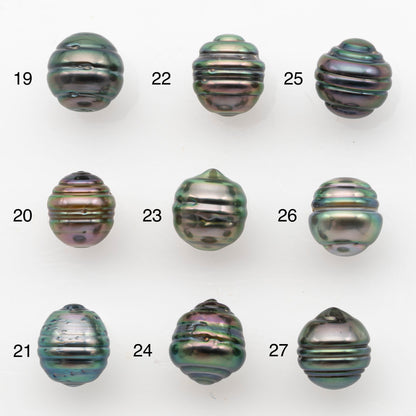 8-9mm Tahitian Pearl, Loose Undrilled with High Luster and Blemishes for Jewelry Making, SKU # 2986TH