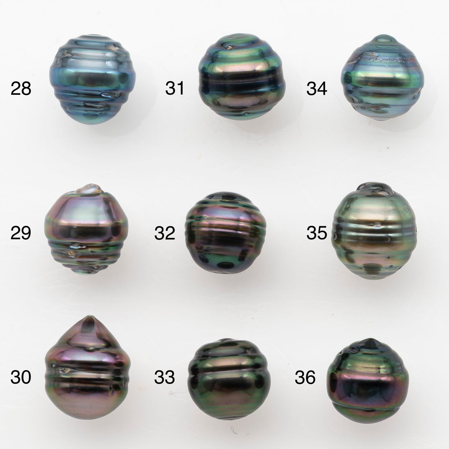 8-9mm Tahitian Pearl, Loose Undrilled with High Luster and Blemishes for Jewelry Making, SKU # 2986TH