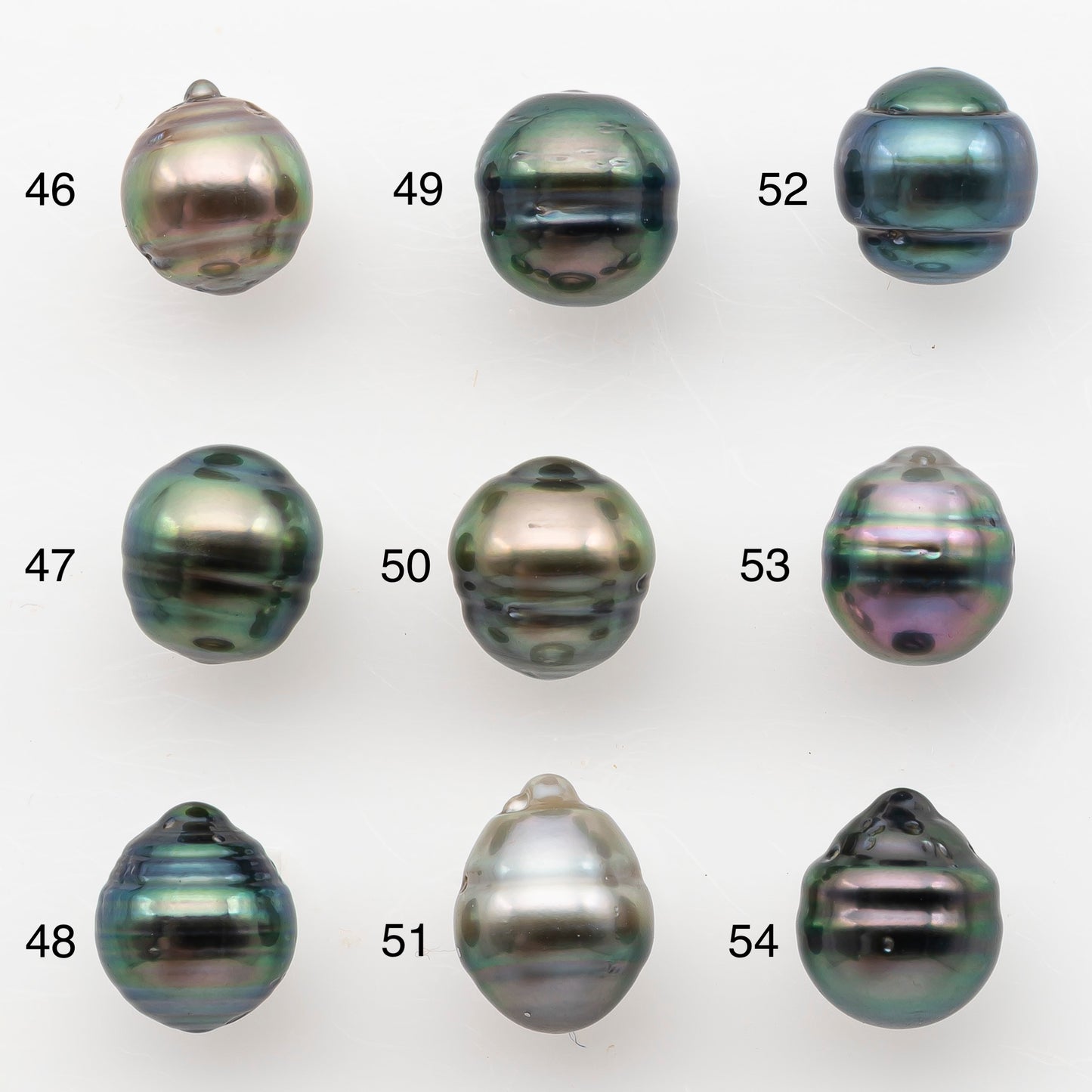8-9mm Tahitian Pearl, Loose Undrilled with High Luster and Blemishes for Jewelry Making, SKU # 2986TH
