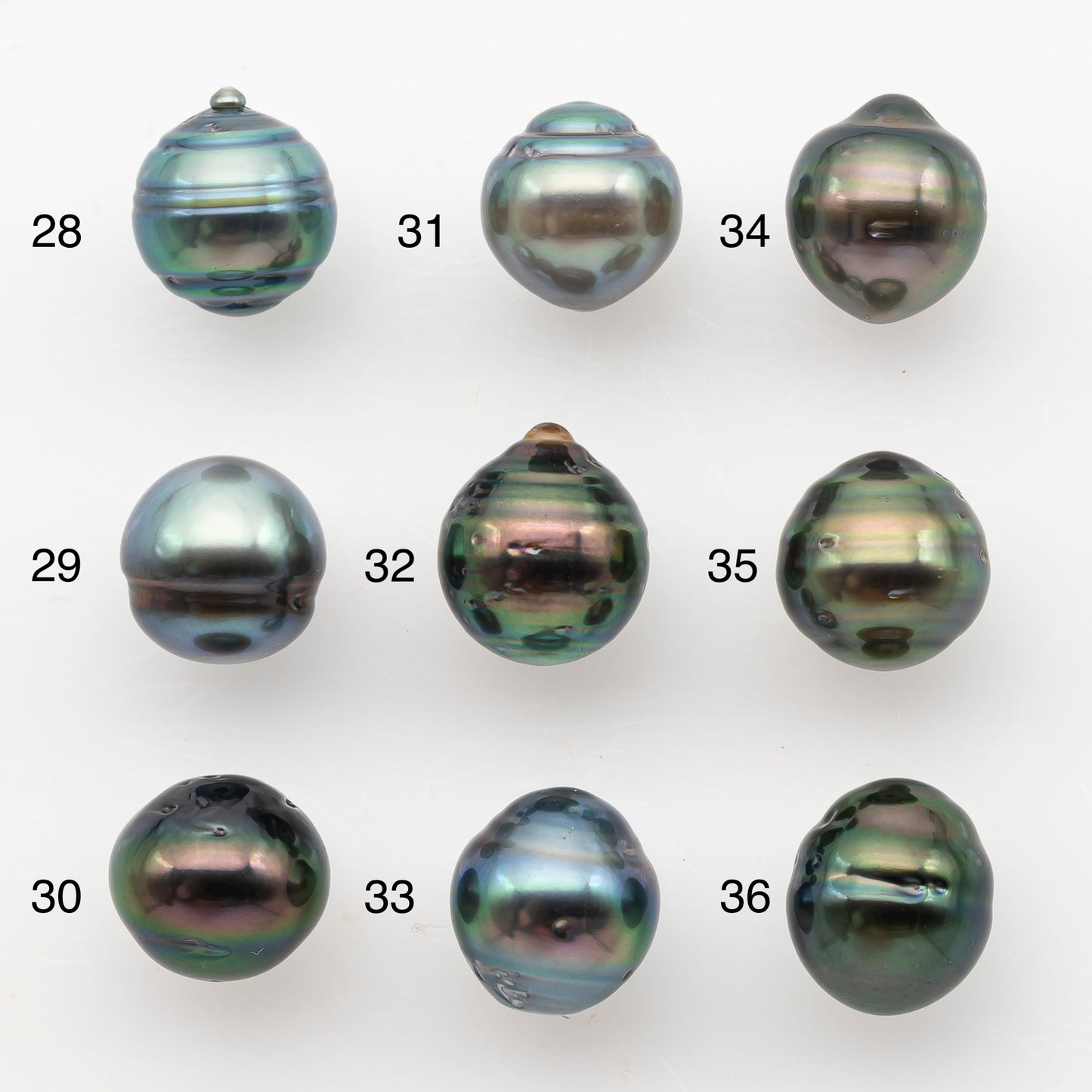9-10mm Tahitian Pearl, Loose Undrilled with High Luster and Blemishes for Jewelry Making, SKU # 2987TH