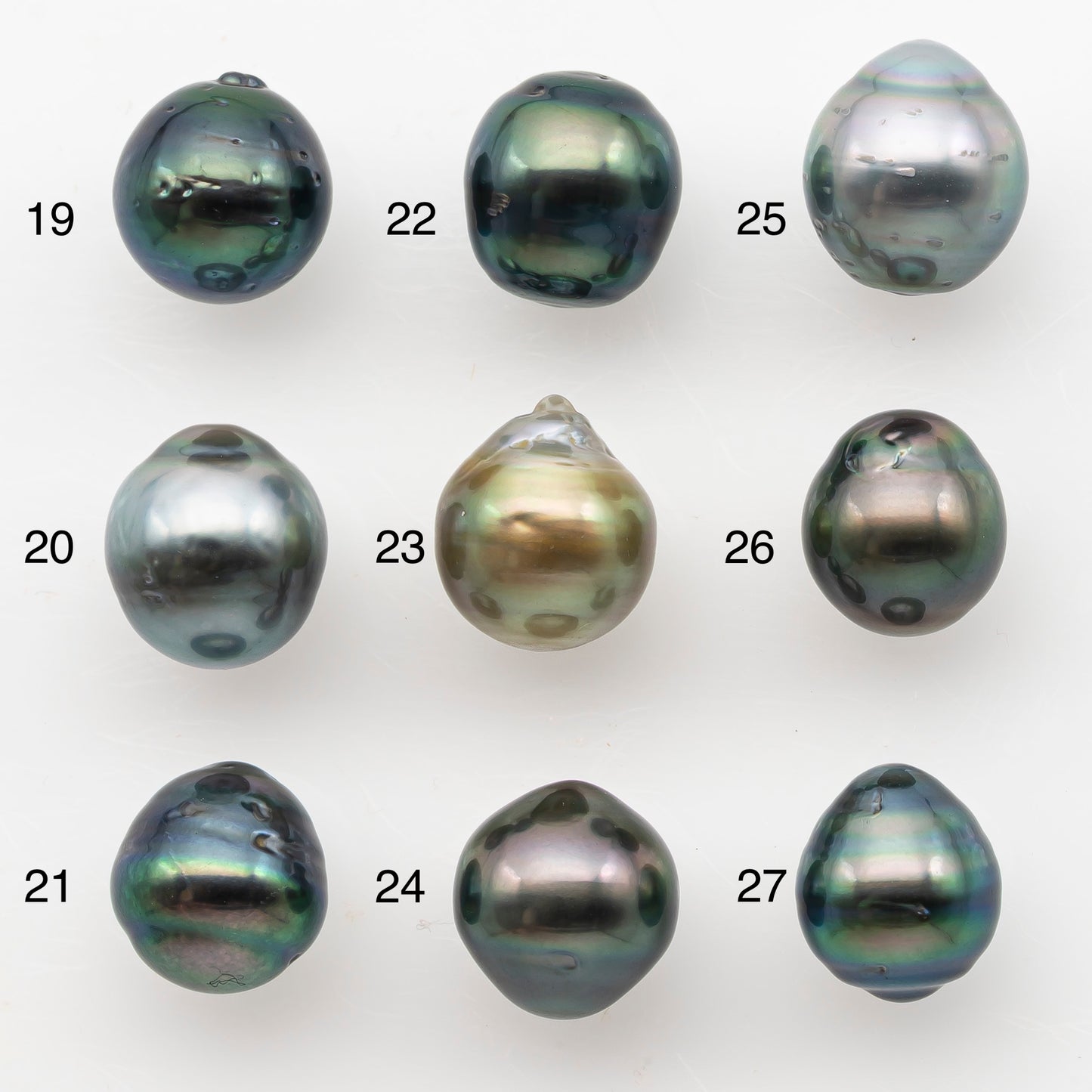 9-10mm Tahitian Pearl, Loose Undrilled with High Luster and Blemishes for Jewelry Making, SKU # 2988TH