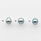 8-9mm High Quality Tahitian Pearl in Silver Blue or Gray Natural Color and Very Nice Luster, Single Piece Loose Undrilled, SKU # 2080TH