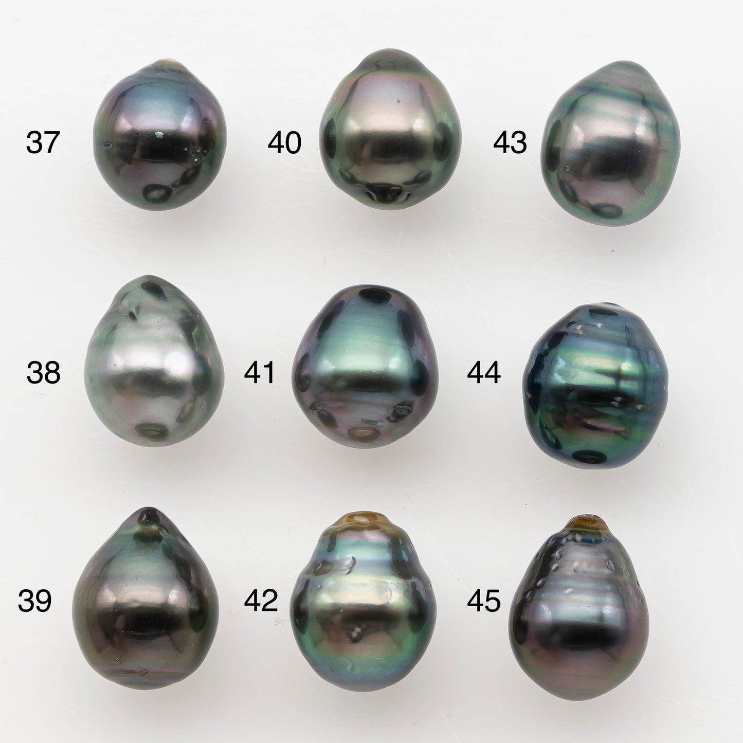 9-10mm Tahitian Pearl, Loose Undrilled with High Luster and Blemishes for Jewelry Making, SKU # 2988TH