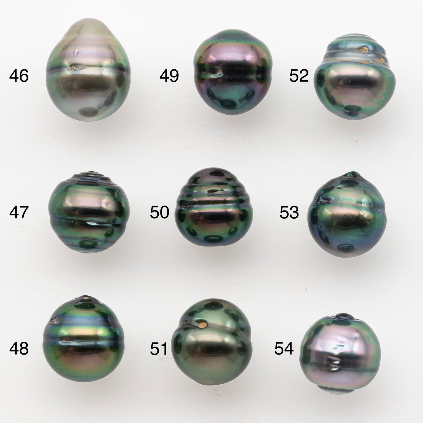 9-10mm Tahitian Pearl, Loose Undrilled with High Luster and Blemishes for Jewelry Making, SKU # 2988TH