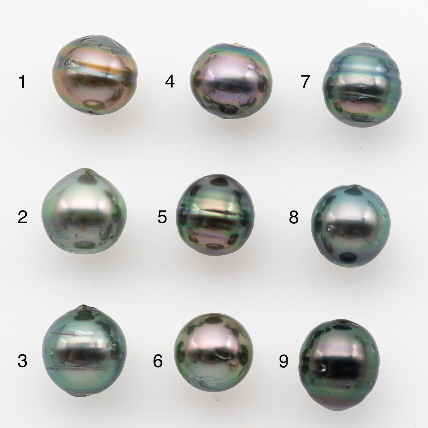 9-10mm Tahitian Pearl, Loose Undrilled with High Luster and Blemishes for Jewelry Making, SKU # 2989TH