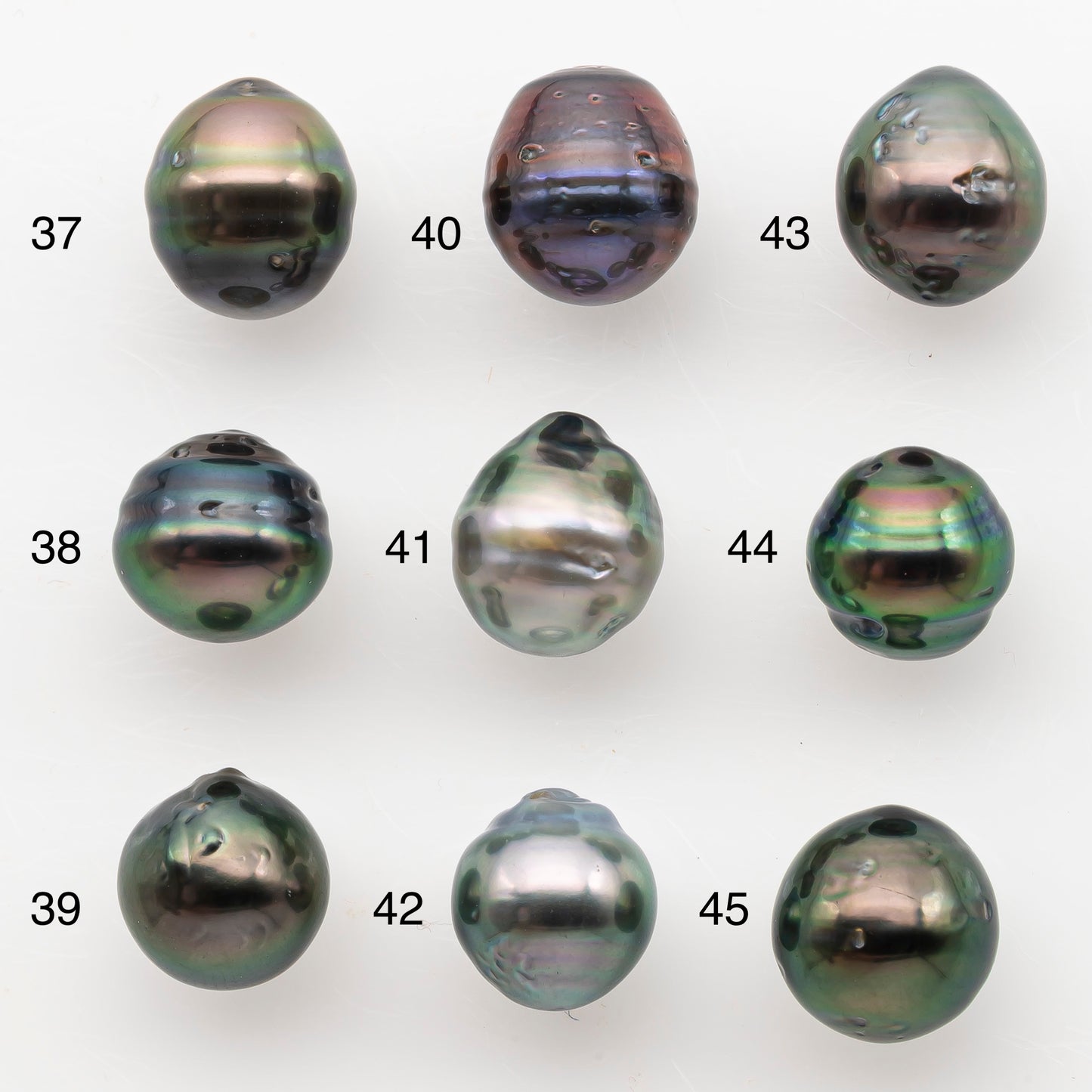 9-10mm Tahitian Pearl, Loose Undrilled with High Luster and Blemishes for Jewelry Making, SKU # 2989TH