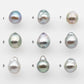 8-9mm Tahitian Pearl Drop with High Luster and Natural Color in Silver Blue with Minor Blemishes, Loose Single Piece Undrilled, SKU # 2082TH