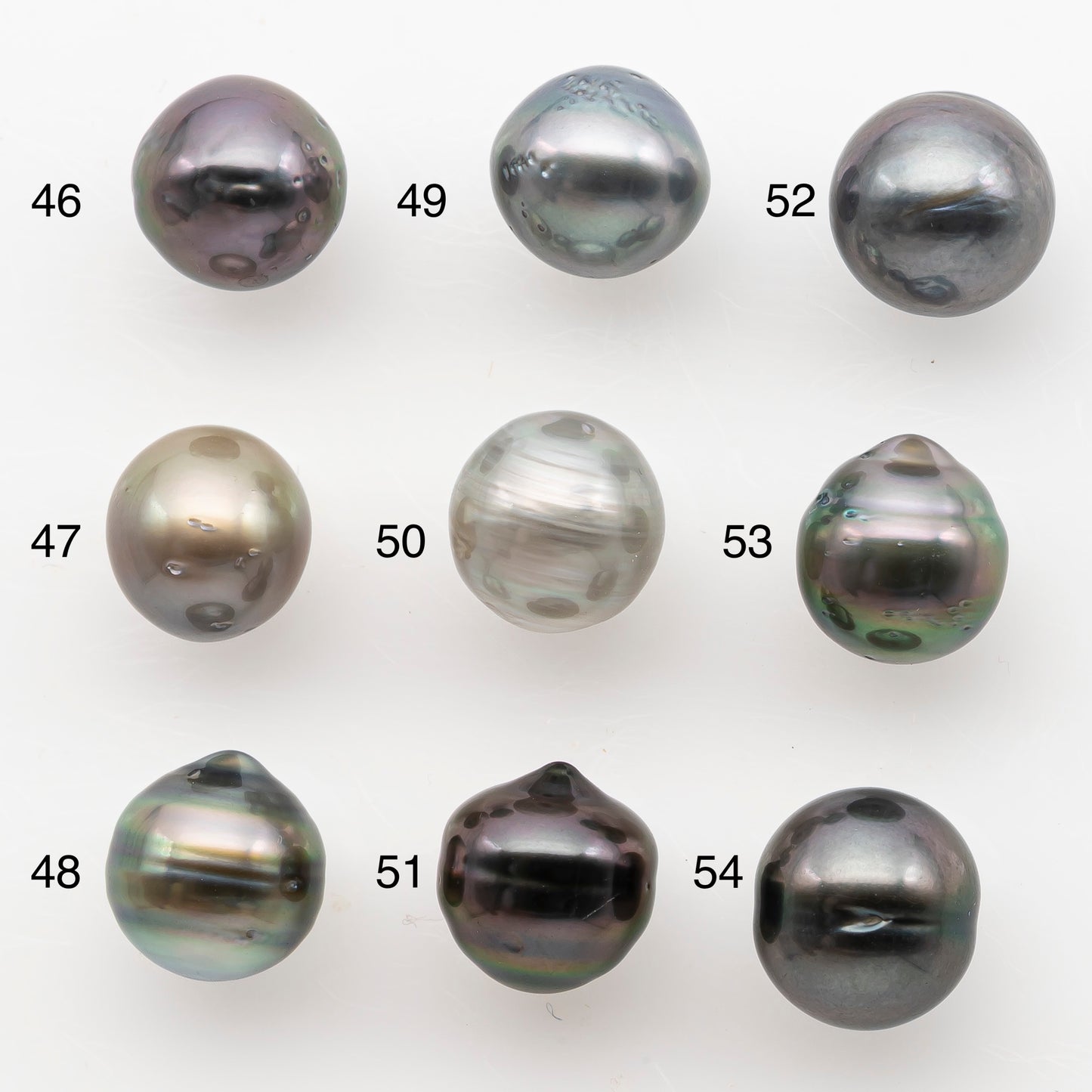 9-10mm Tahitian Pearl, Loose Undrilled with High Luster and Blemishes for Jewelry Making, SKU # 2989TH