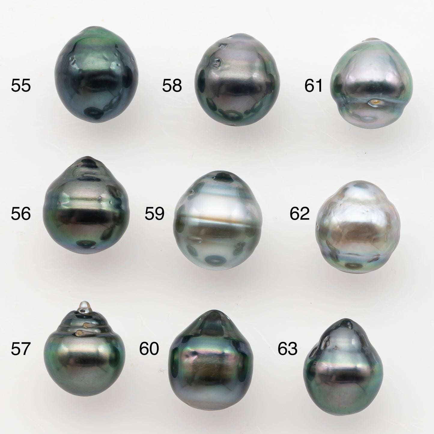 9-10mm Tahitian Pearl, Loose Undrilled with High Luster and Blemishes for Jewelry Making, SKU # 2989TH