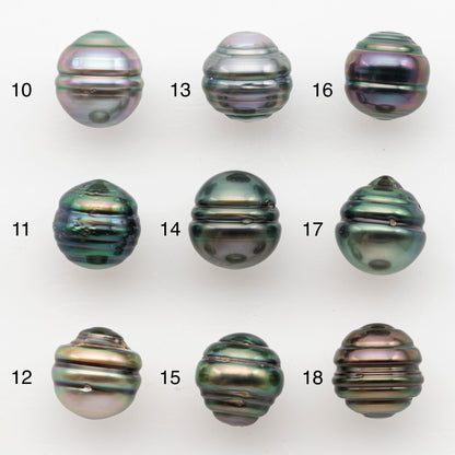 9-10mm Tahitian Pearl, Loose Undrilled with High Luster and Blemishes for Jewelry Making, SKU # 2990TH