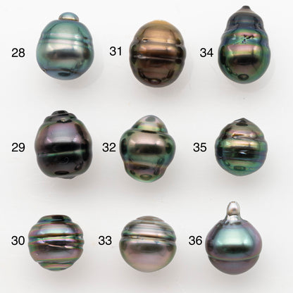 9-10mm Tahitian Pearl, Loose Undrilled with High Luster and Blemishes for Jewelry Making, SKU # 2990TH