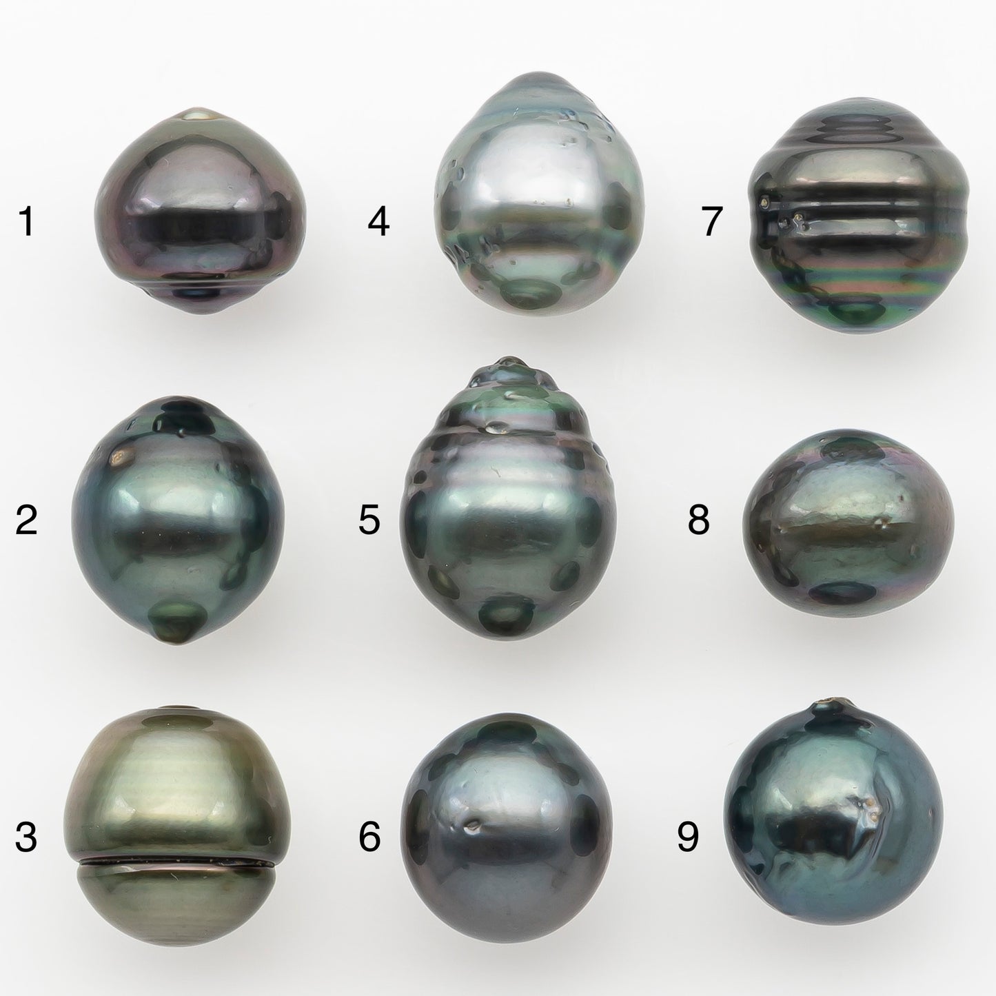 11-12mm Tahitian Pearl Natural Color with Minor Blemishes, Loose Undrilled for Jewelry Making, SKU # 3261TH