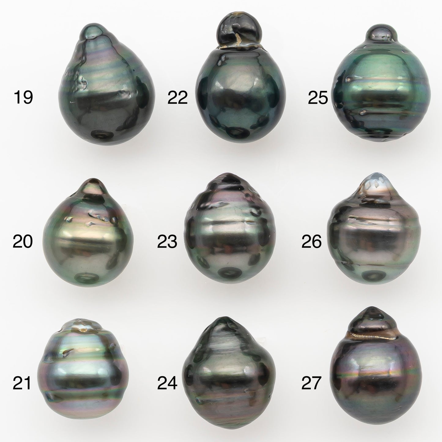 11-12mm Tahitian Pearl Natural Color with Minor Blemishes, Loose Undrilled for Jewelry Making, SKU # 3261TH