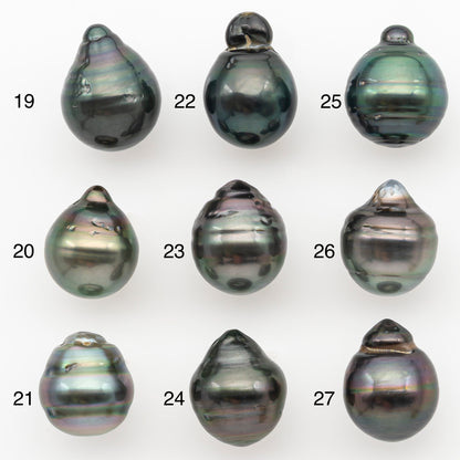 11-12mm Tahitian Pearl Natural Color with Minor Blemishes, Loose Undrilled for Jewelry Making, SKU # 3261TH