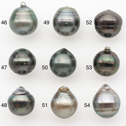 11-12mm Tahitian Pearl Natural Color with Minor Blemishes, Loose Undrilled for Jewelry Making, SKU # 3261TH