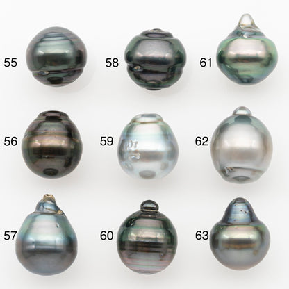 11-12mm Tahitian Pearl Natural Color with Minor Blemishes, Loose Undrilled for Jewelry Making, SKU # 3261TH
