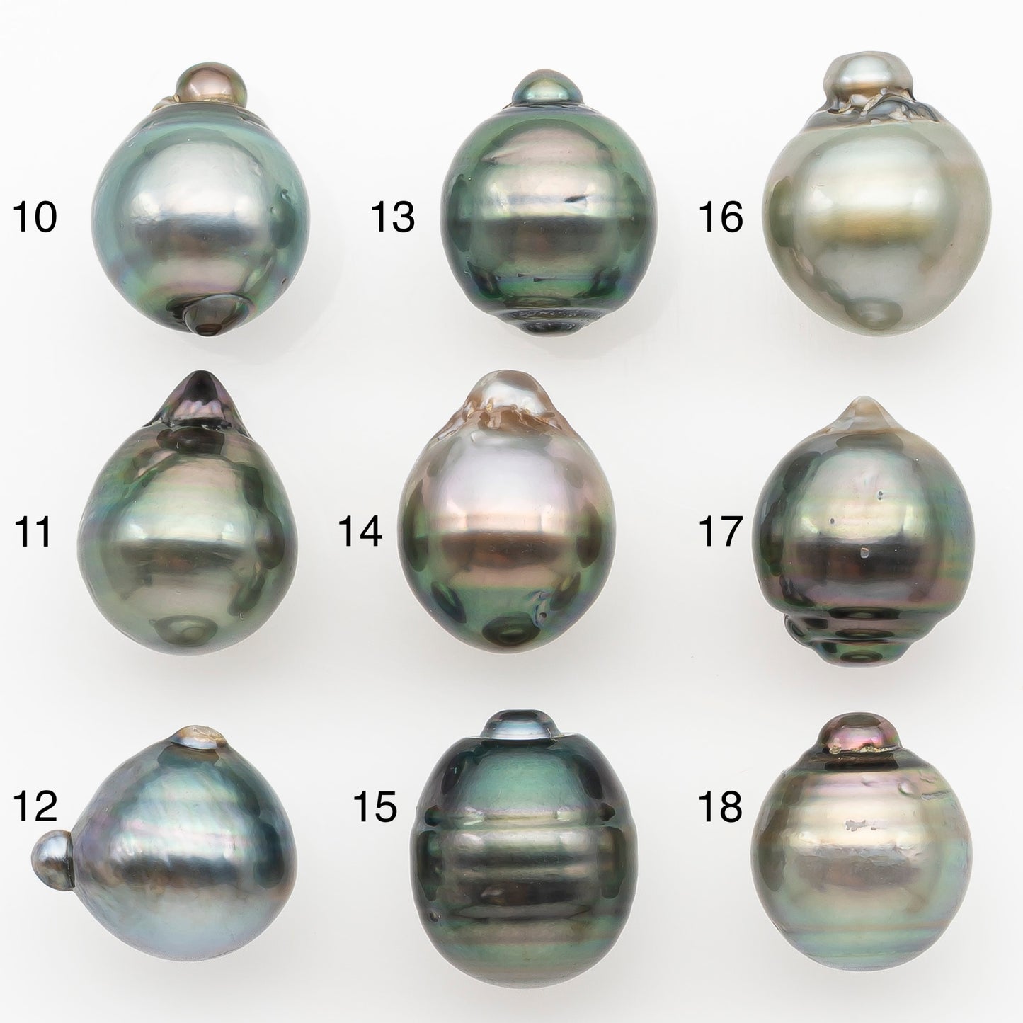 11-12mm Tahitian Pearl Natural Color with Minor Blemishes, Loose Undrilled for Jewelry Making, SKU # 3262TH